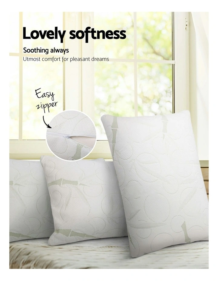 Set Of 2 Bamboo Pillow With Memory Foam image 4