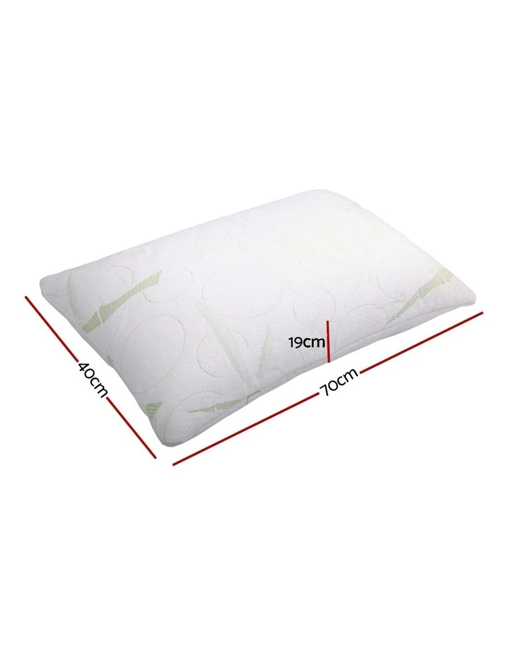 Set Of 2 Bamboo Pillow With Memory Foam image 7