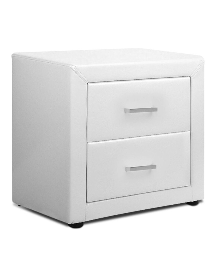 Artiss Pvc Leather Bedside Table Myer