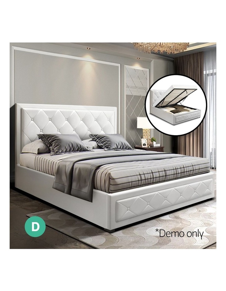 artiss tiyo double full size gas lift bed frame base with storage myer