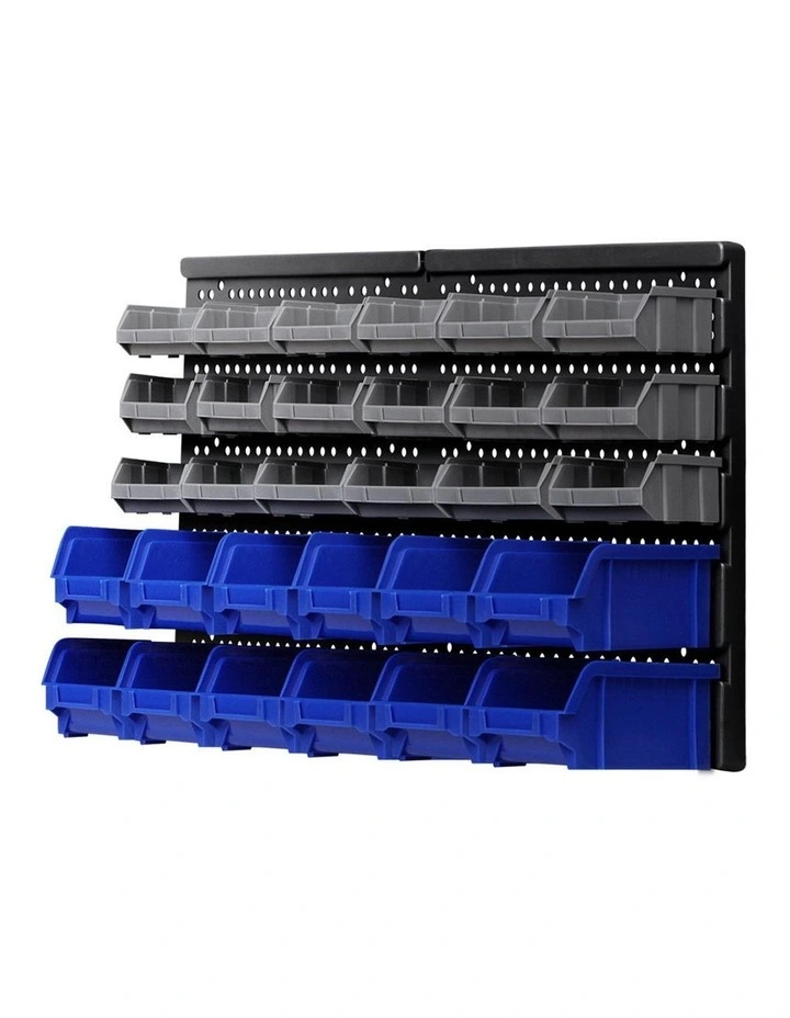 Giantz 30 Bin Wall Mounted Rack Storage Organiser image 1