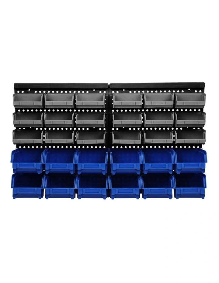 Giantz 30 Bin Wall Mounted Rack Storage Organiser image 3