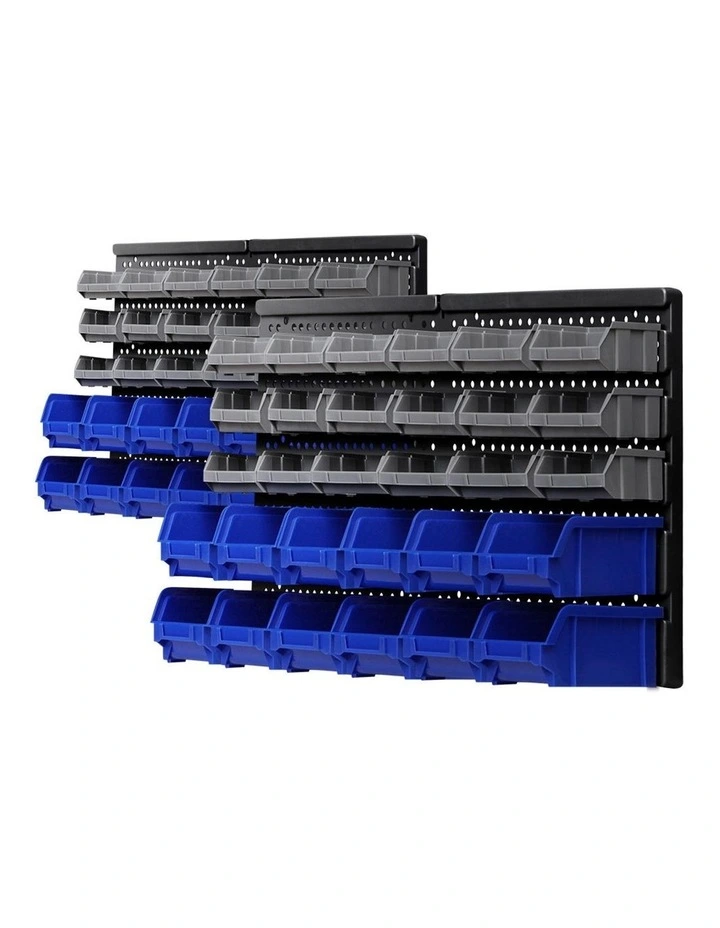 60 Bin Wall Mounted Rack Storage image 1