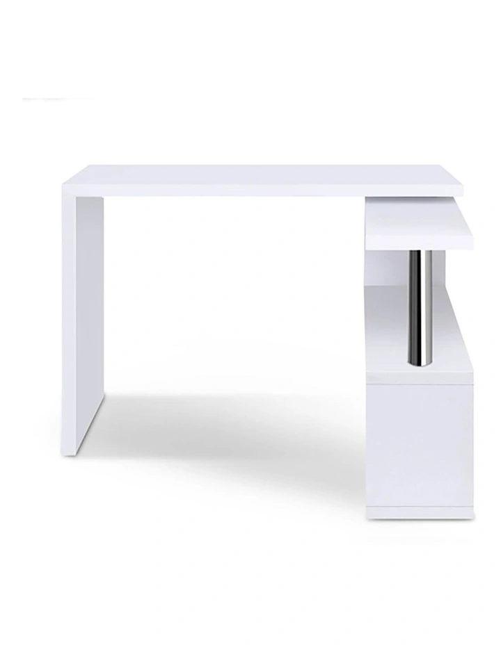Rotary Corner Desk With Bookshelf image 5