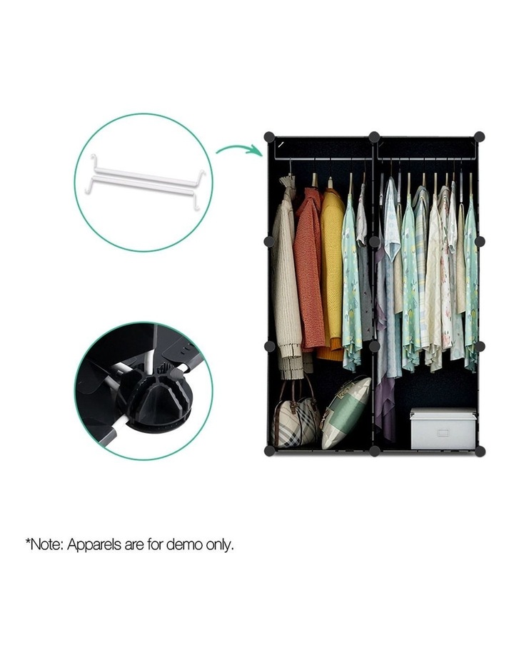My Plaza 12 Cube Portable Storage Cabinet Wardrobe Black Myer