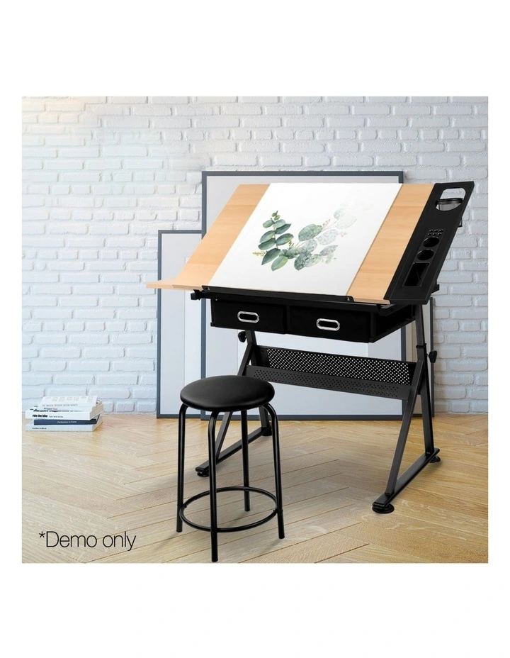 Tilt Drafting Table Stool Set image 3