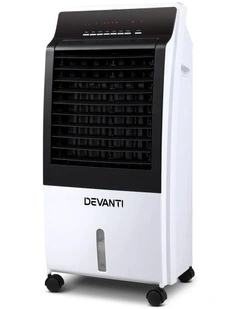 Devanti Evaporative Air Cooler Potable Fan Cooling Remote Control Led Display