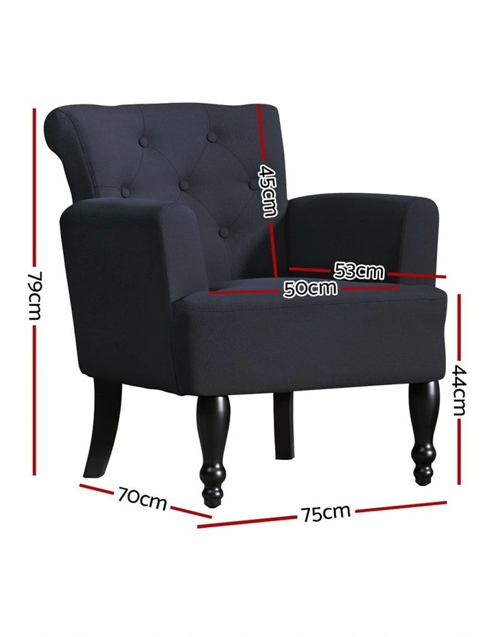 French Lorraine Chair in Black image 3