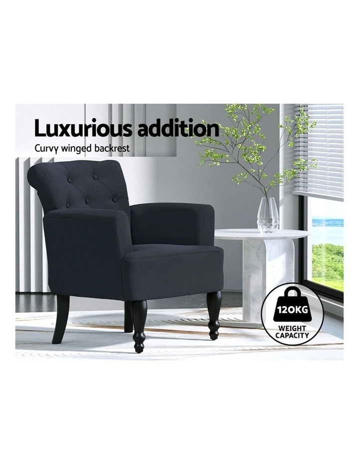 French Lorraine Chair in Black image 5