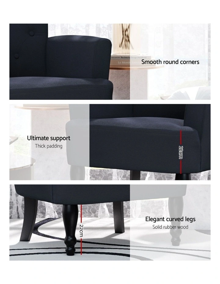French Lorraine Chair in Black image 7