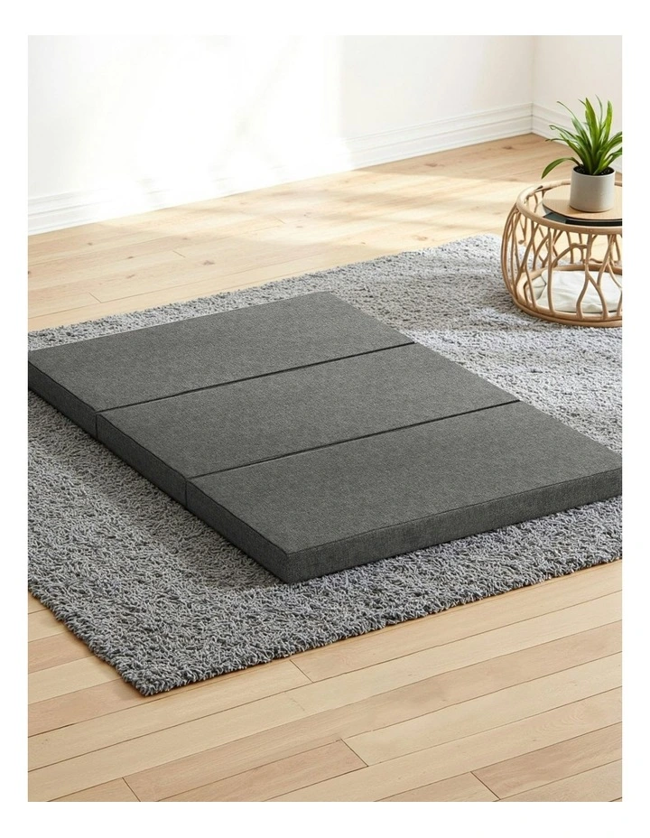 Giselle Bedding Dark Grey Double Folding Foam Mattress image 1