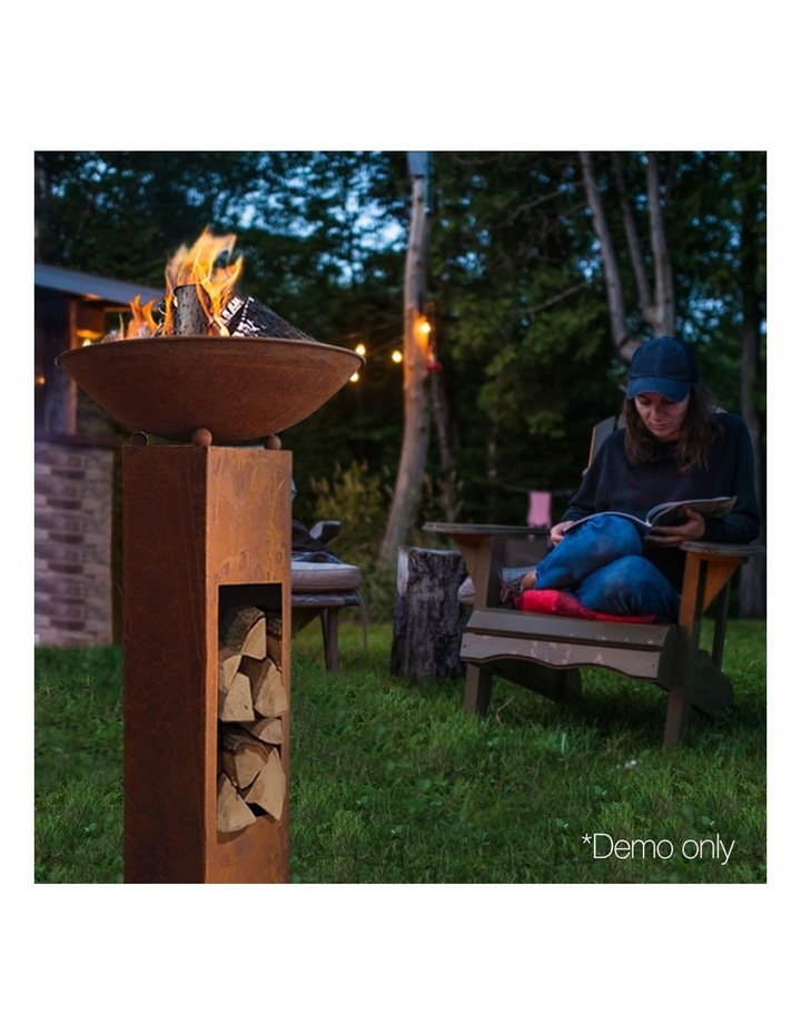 Grillz 23 Inch Outdoor Rustic Cast Iron Fire Pit Myer