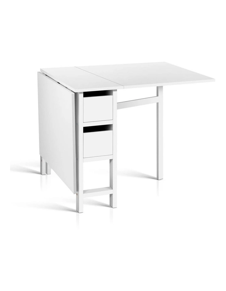 Gateleg Dining Table in White image 1