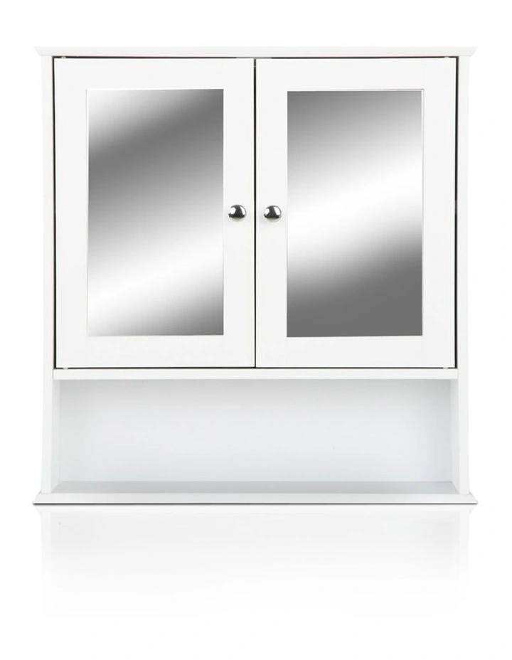 Bathroom Tallboy Storage Cabinet with Mirror image 4