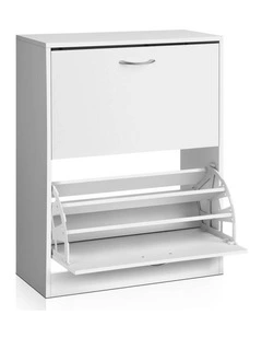 Artiss Shoe Rack Cabinet Adjustable Shelves 24 Pairs White Iris