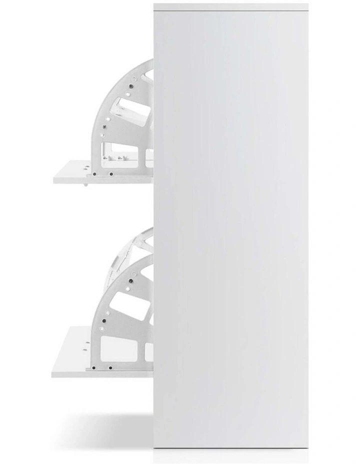 Artiss Shoe Rack Cabinet Adjustable Shelves 24 Pairs White Iris image 6
