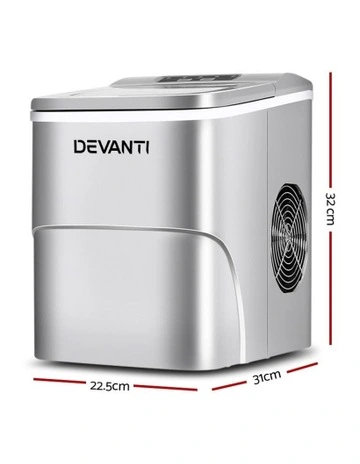 Portable Ice Cube Maker Silver