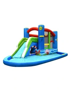 Happy Hop Inflatable Water Jumping Castle Bouncer Kid Toy Windsor Slide Splash