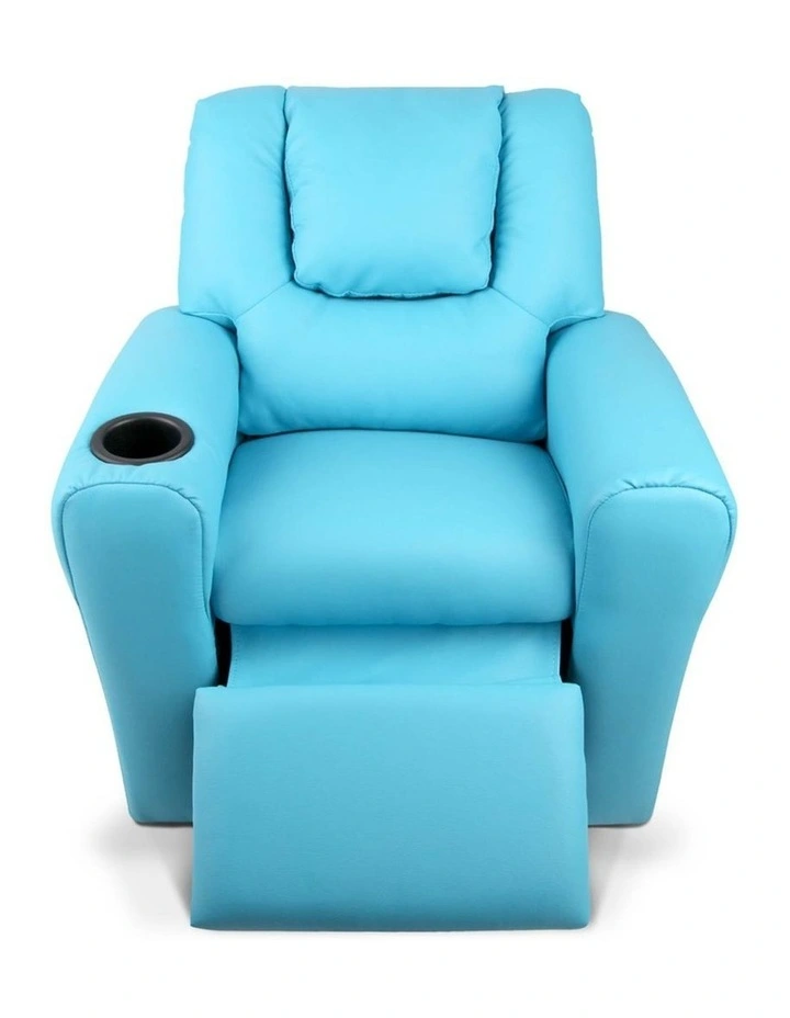 Keezi Luxury Kids Recliner Sofa Children Lounge Chair Pu Couch Armchair Blue Myer Keezi Luxury Kids Recliner Sofa, Toddler Recliner Chair Cover