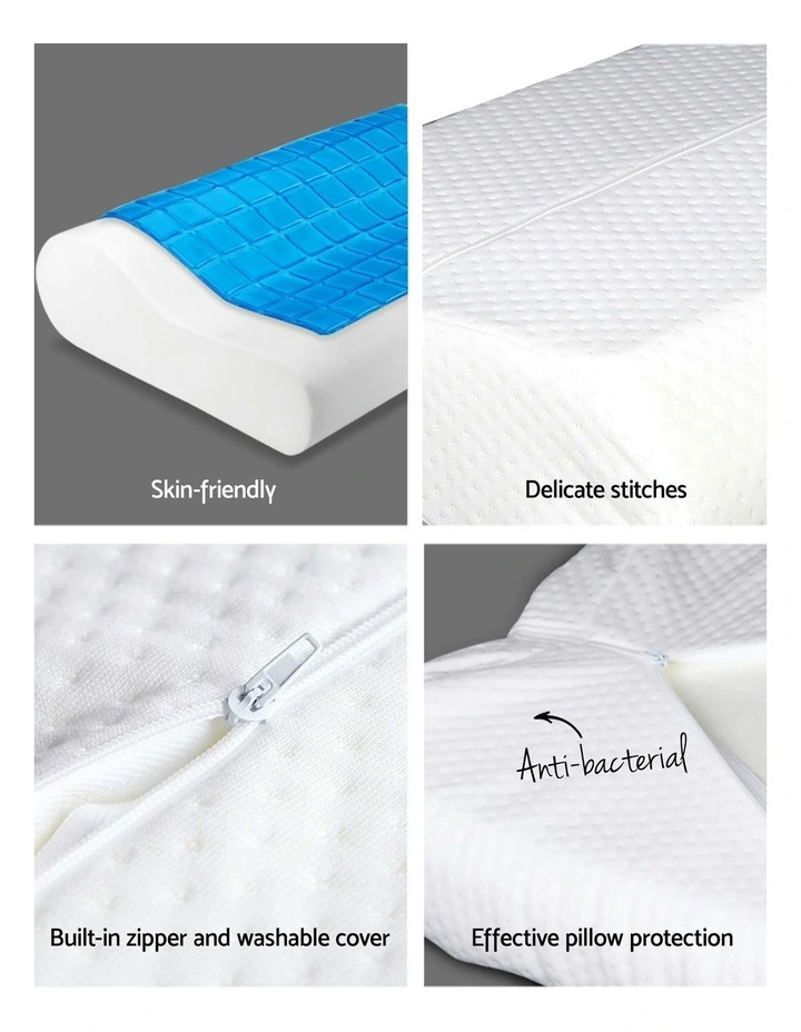 Set of 2 Cool Gell Memory Foam Pillows image 4
