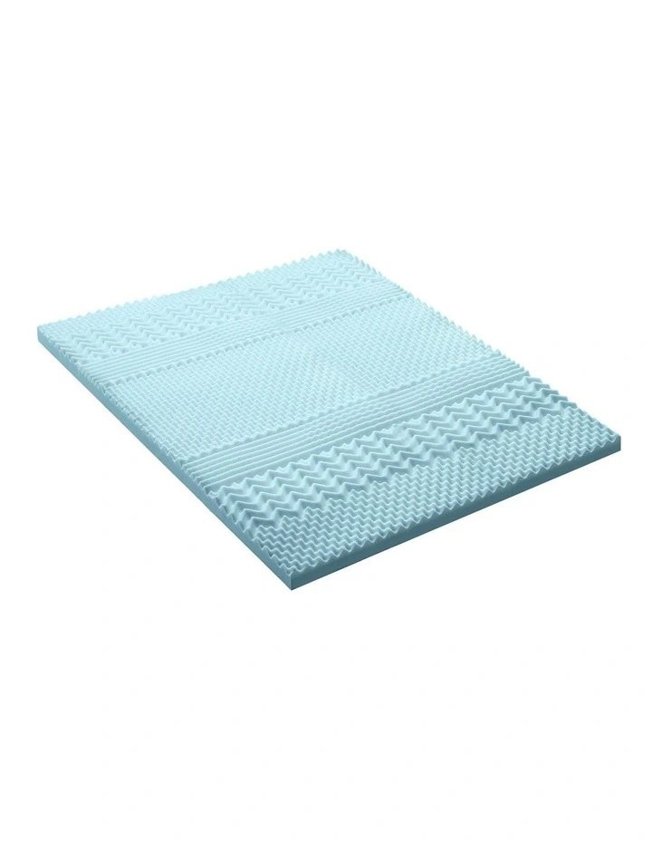 Cool Gel Memory Foam Mattress Topper in Blue image 5