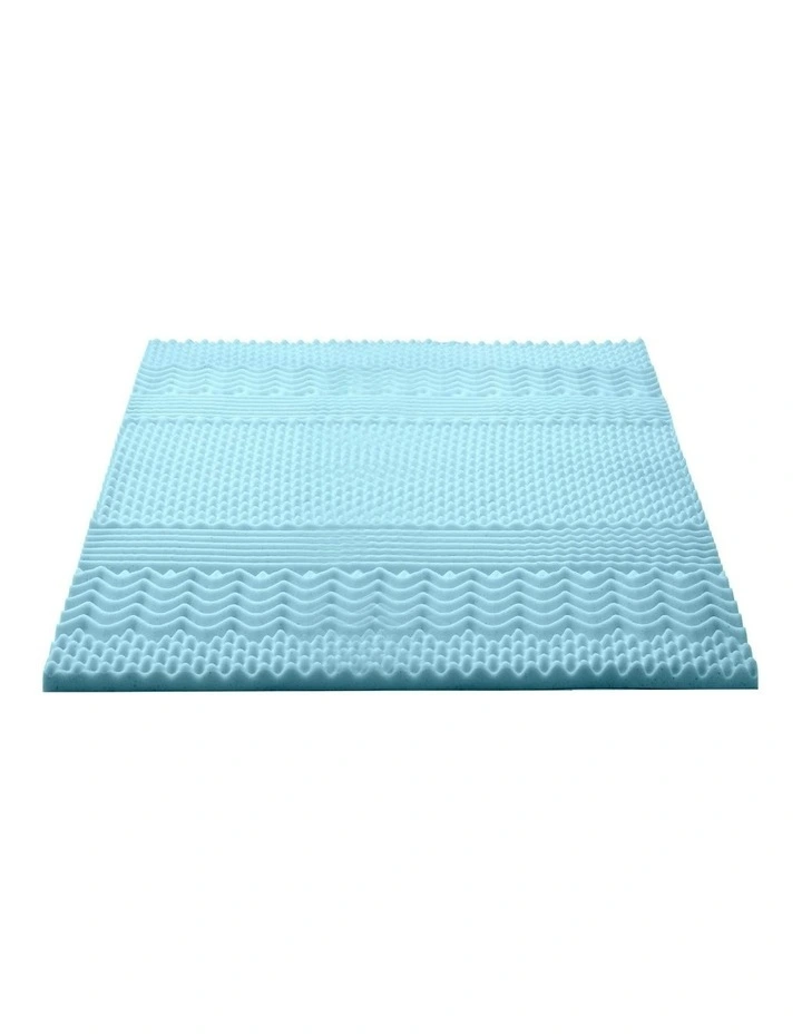 Cool Gel Memory Foam Mattress Topper in Blue image 6