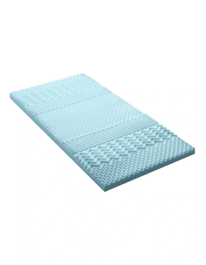COOL GEL Memory Foam Mattress Topper BAMBOO 5CM 7-Zone Single image 5