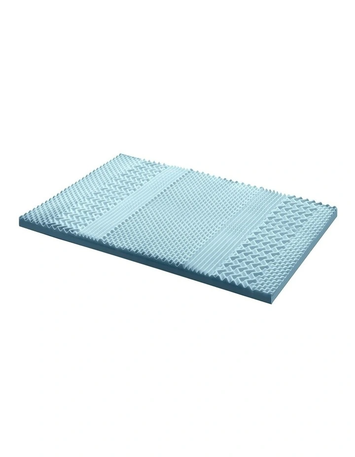 Cool Gel Memory Foam Mattress Topper in Blue image 5