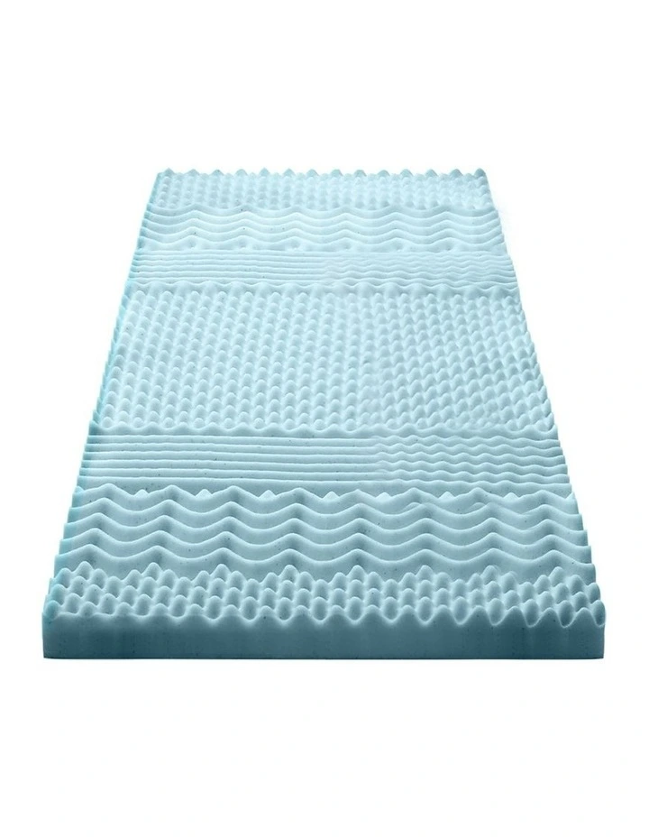 COOL GEL Memory Foam Mattress Topper BAMBOO 8CM 7-Zone Single image 6