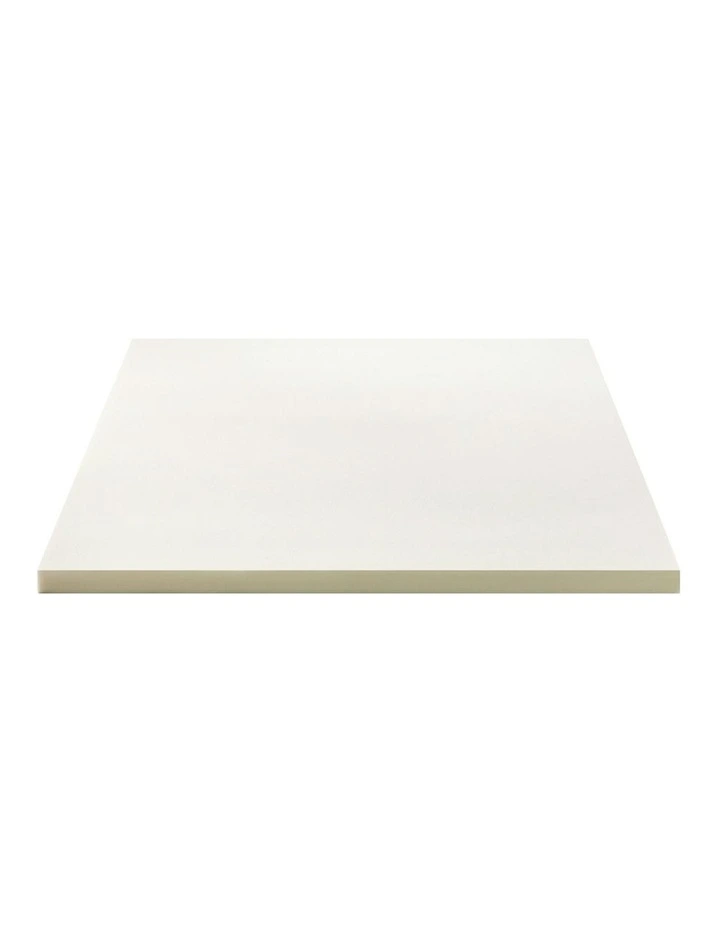 Single Size Memory Foam Mattress Topper in White image 6