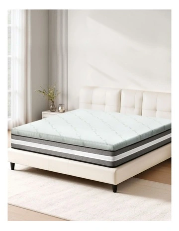 King Cool Gel Memory Foam Mattress Bamboo Topper 5cm in Blue