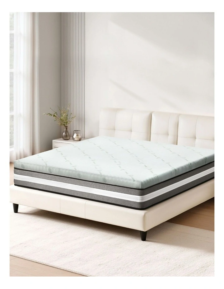 Giselle Bedding COOL GEL Memory Foam White Mattress Topper image 1