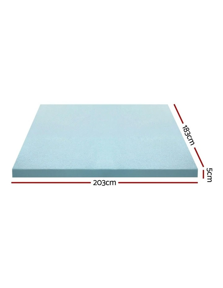 Giselle Bedding COOL GEL Memory Foam White Mattress Topper image 7
