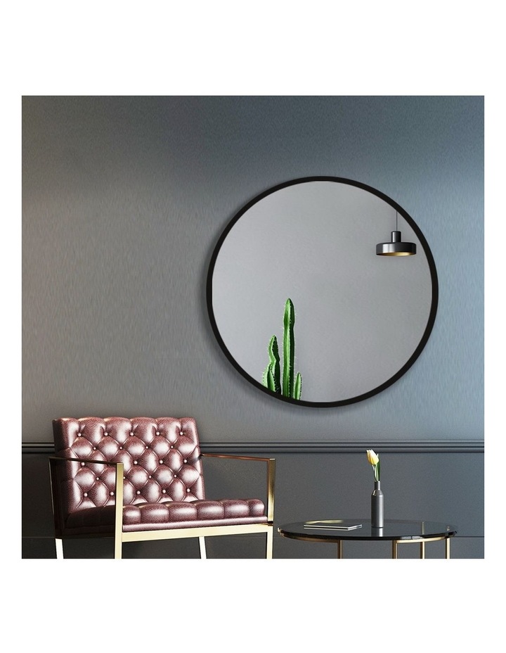 Embellir Round Wall Mirror 50cm Makeup Frameless Bathroom Vanity Black Decor Myer Embellir Round Wall Mirror, Black Round Wall Mirror With Decorative Handle