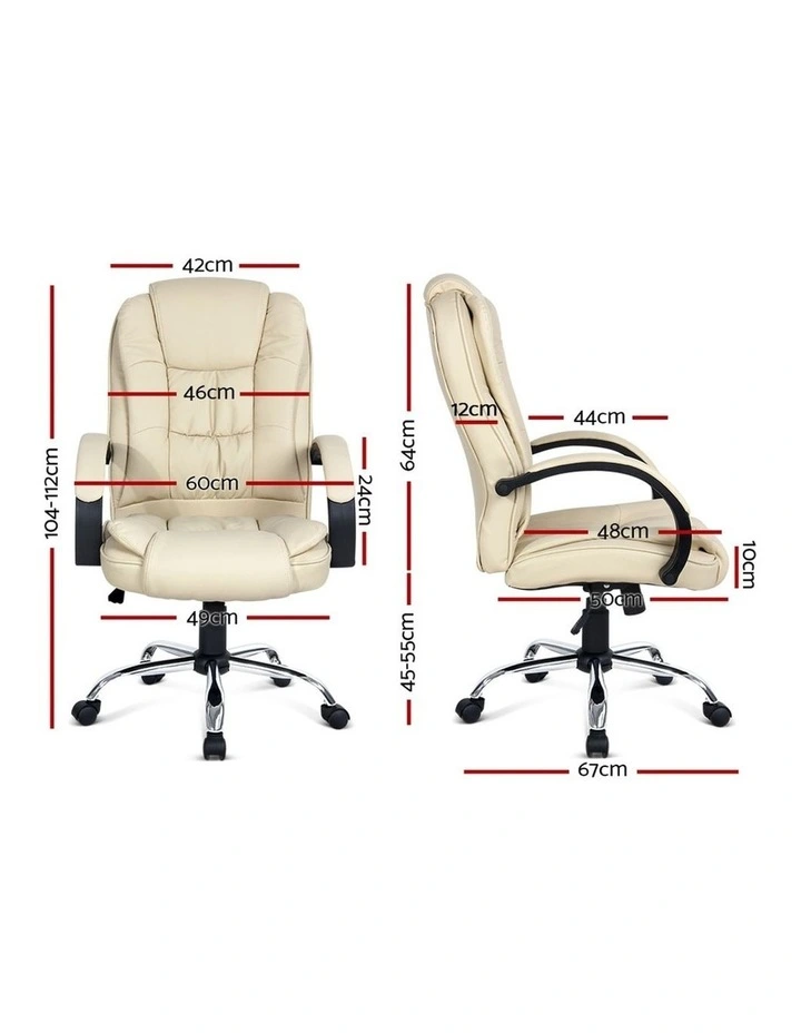 Executive Premium PU Faux Leather Office Computer Chair image 3