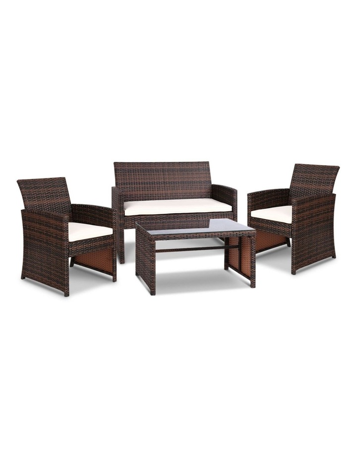 Gardeon Outdoor 4 Piece Rattan Set Myer Gardeon Outdoor 4 Piece Rattan Set Myer, Thick Wicker Outdoor Furniture