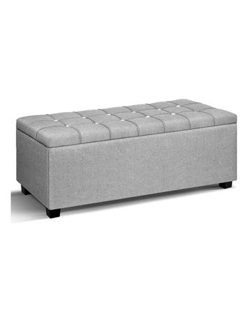 Artiss Blanket Box Storage Ottoman Fabric Foot Stool Sofa Chair Bed Toy Pouf
