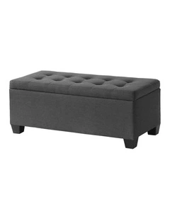 Premium Storage Ottoman in Grey