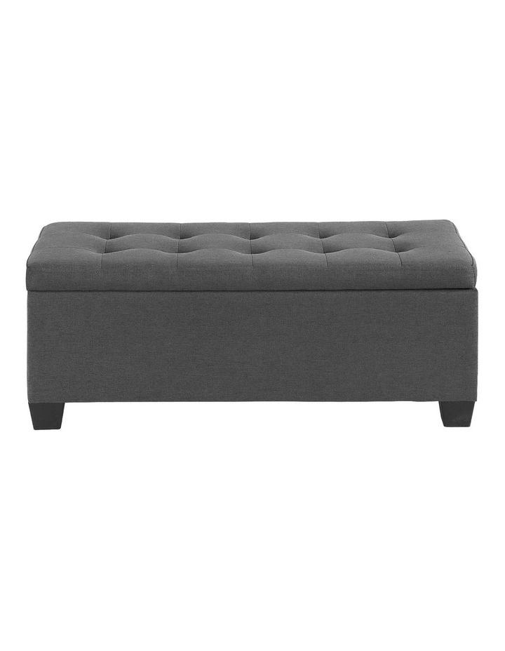 Premium Storage Ottoman in Grey image 2