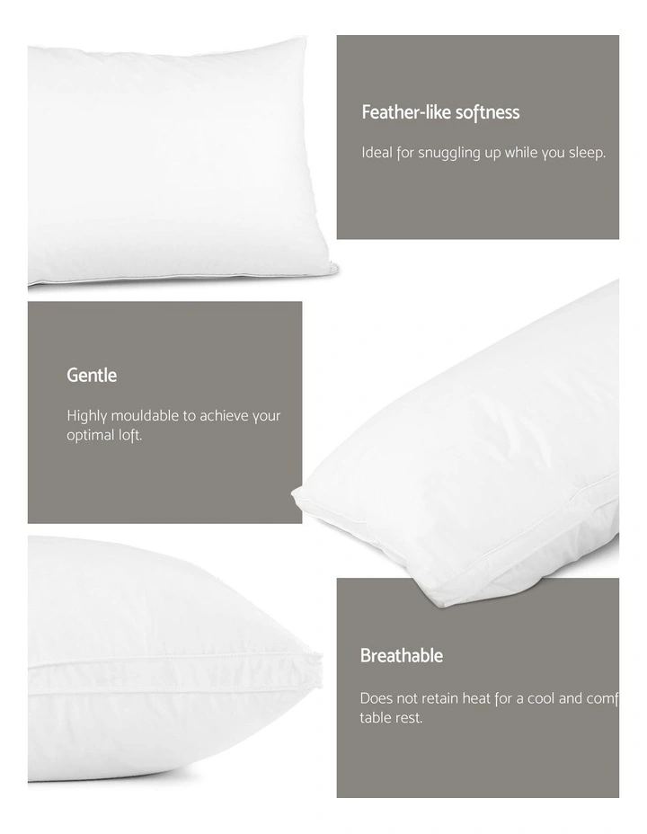 Goose Feather Down Twin Pack Pillow image 3