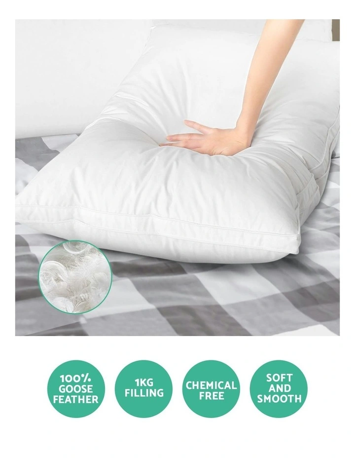 Goose Feather Down Twin Pack Pillow image 4