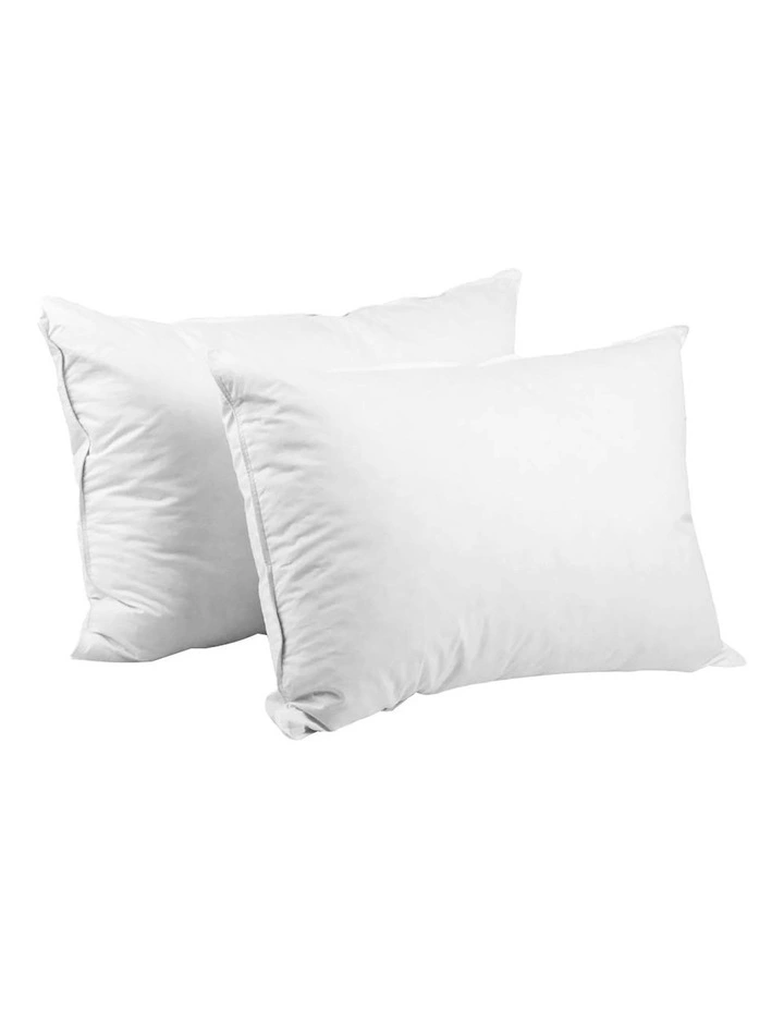 Set of 2 Goose Feather and Down Pillow image 5