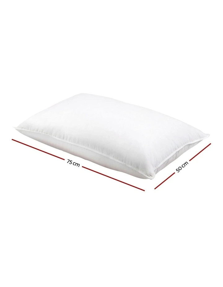 Set of 2 Goose Feather and Down Pillow image 7