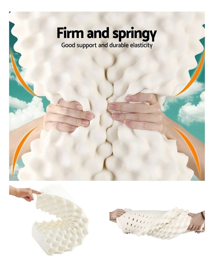 Set of 2 Natural Latex Pillows image 4