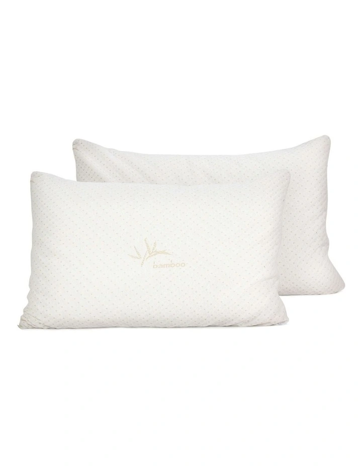 Set of 2 Single Bamboo Memory Foam Pillow image 6