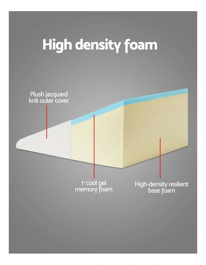 Foam Wedge Back Support Pillow in Beige image 3