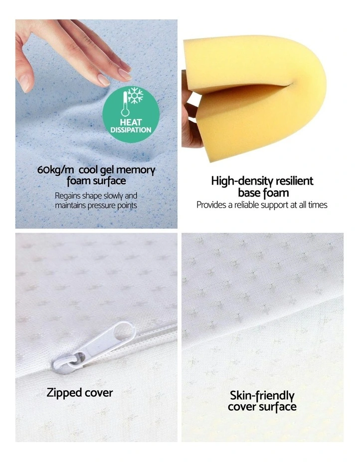 Foam Wedge Back Support Pillow in Beige image 4