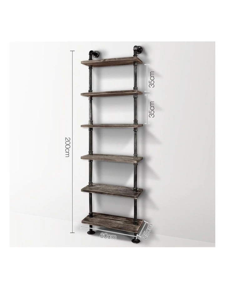 6 Level DIY Wooden Bookshelf image 2