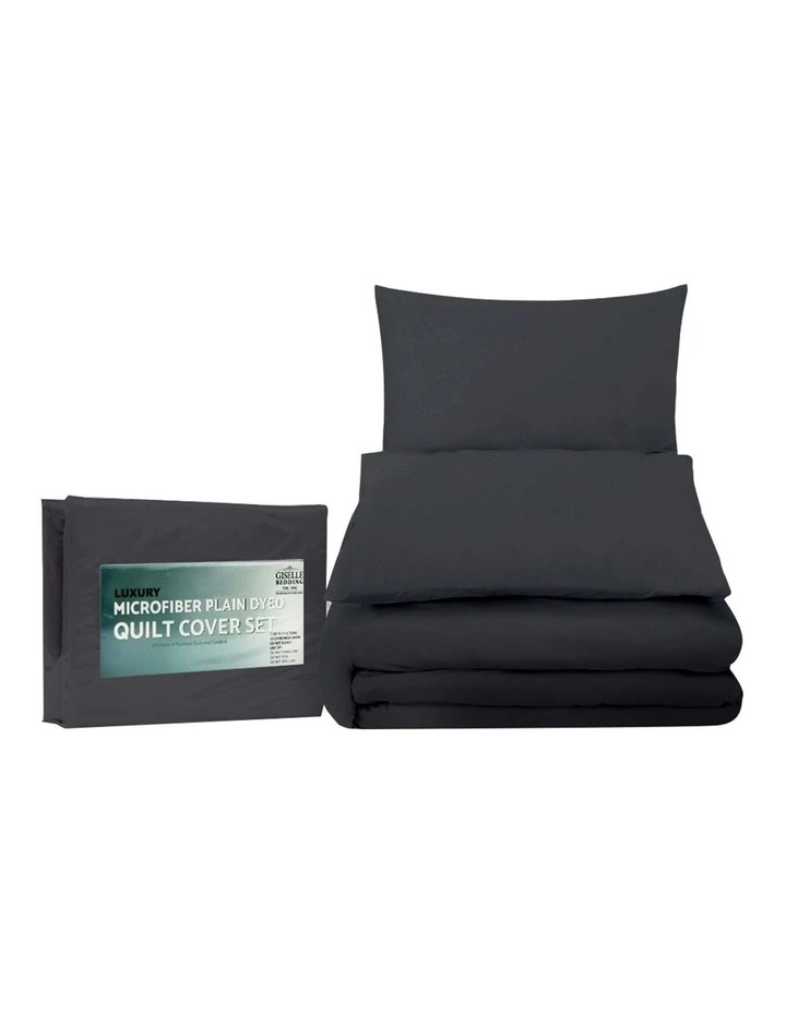 Queen Quilt Classic Cover Set in Black image 6