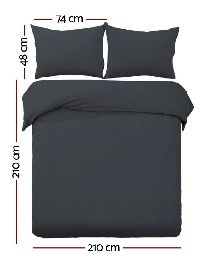 Queen Quilt Classic Cover Set in Black image 7
